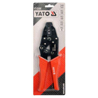 Yato Καλωδίων Crimping Tool with Ratchet Mechanism (Length 240mm)