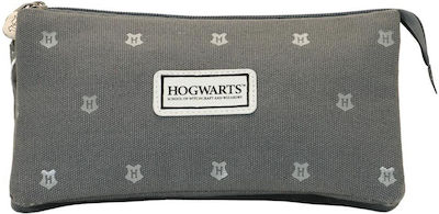 Karactermania Pencil Case with 3 Compartments Gray