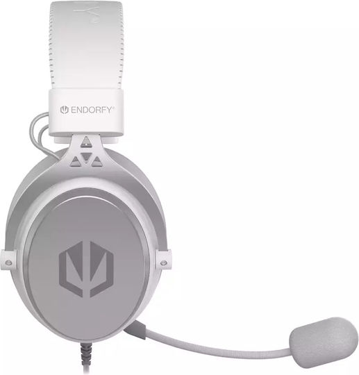 Endorfy VIRO Over Ear Gaming Headset με σύνδεση 3.5mm Onyx White