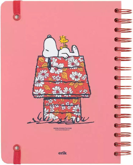 Grupo Erik Spiral Notebook Ruled A5 Snoopy Pink 1pcs