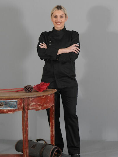 Tips Chef Long Sleeve Blouse Black