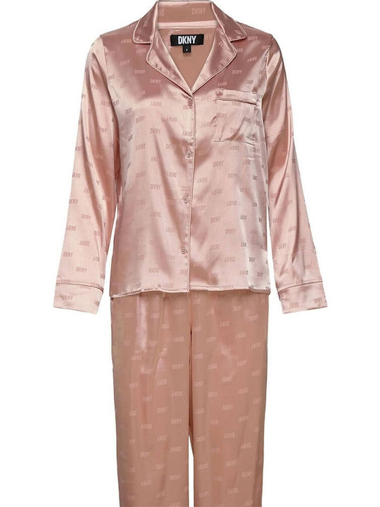 DKNY Set Pijamale pentru Femei Satin Blush