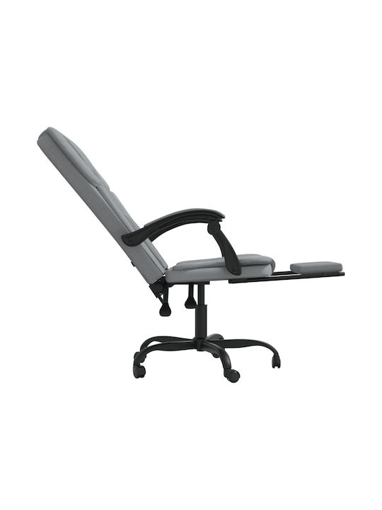 vidaXL Office Chair with Recline Light Grey