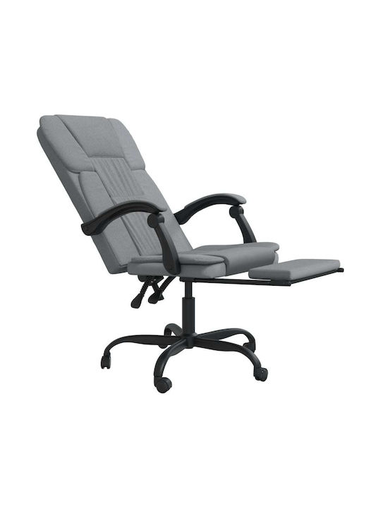 vidaXL Office Chair with Recline Light Grey