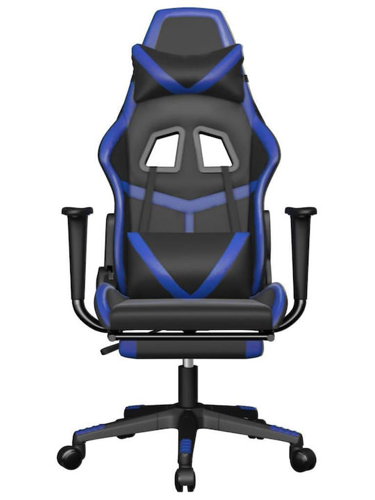 vidaXL 345434 Gaming Stuhl mit Fußstütze Black / Blue