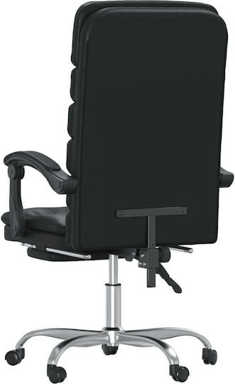 vidaXL Scaun De Birou Masaj Negru