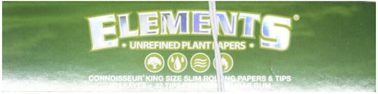 Elements Zigarettenpapier Schlank King Size mit Kegelspitzen 32 Blätter 1Stück