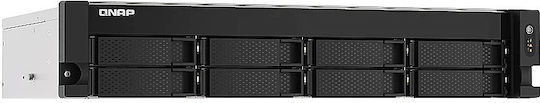 QNap TS-873AEU-RP-4G NAS Rack με 8 θέσεις για HDD/SSD και 2 θύρες Ethernet