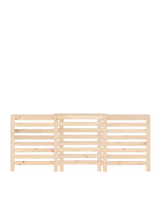 vidaXL Brown Solid Wood Radiator Cover 210x21x85cm