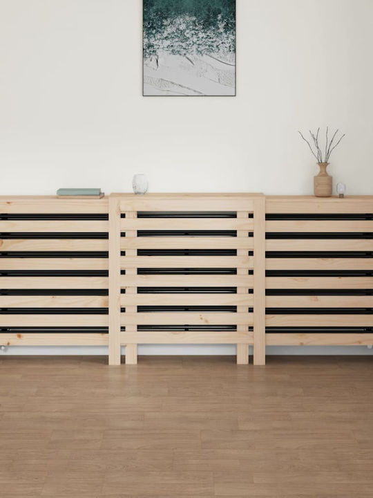 vidaXL Brown Solid Wood Radiator Cover 210x21x85cm