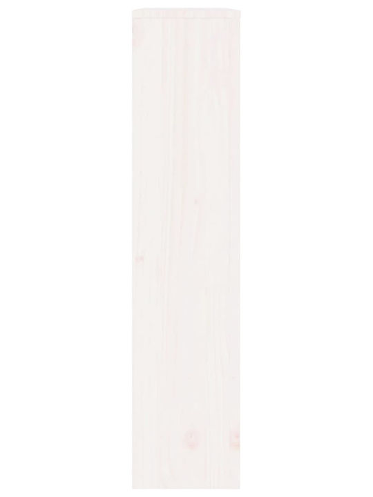 vidaXL Husă Pentru Radiator Din Lemn Masiv Alb 79.5x19x84cm
