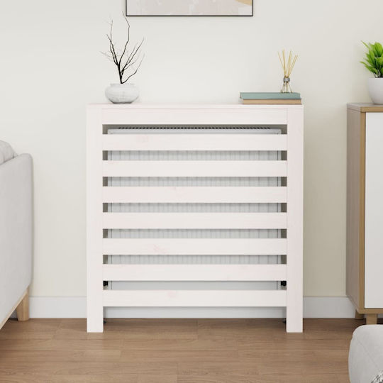 vidaXL vidaXL Radiator Cover from Solid Wood White 79.5x19x84cm