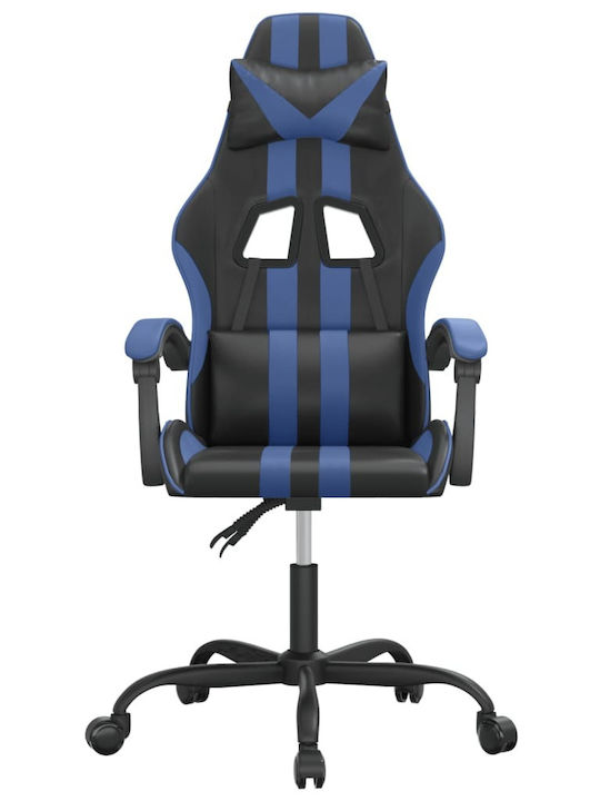 vidaXL 3143818 Scaun Gaming Din piele ecologică Negru/Albastru