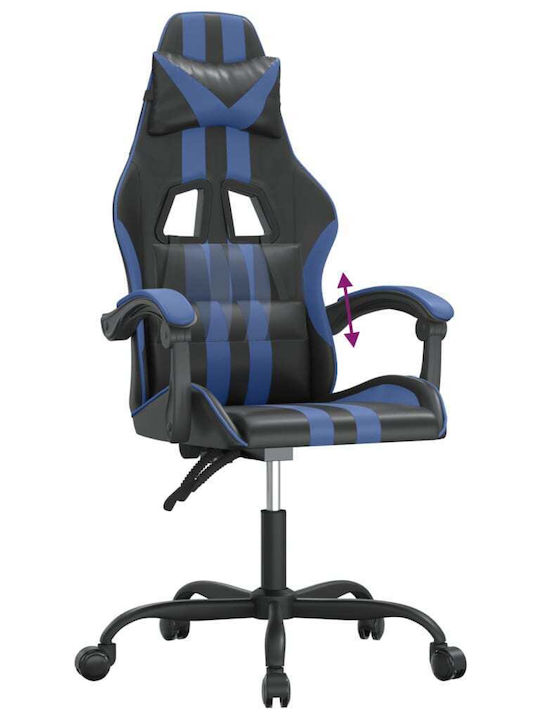 vidaXL 3143818 Scaun Gaming Din piele ecologică Negru/Albastru