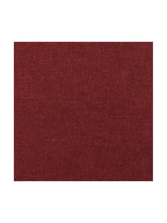 Stofffußhocker Rot 60x50x41cm