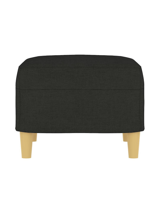 Stoff Fußhocker Schwarz 60x50x41cm