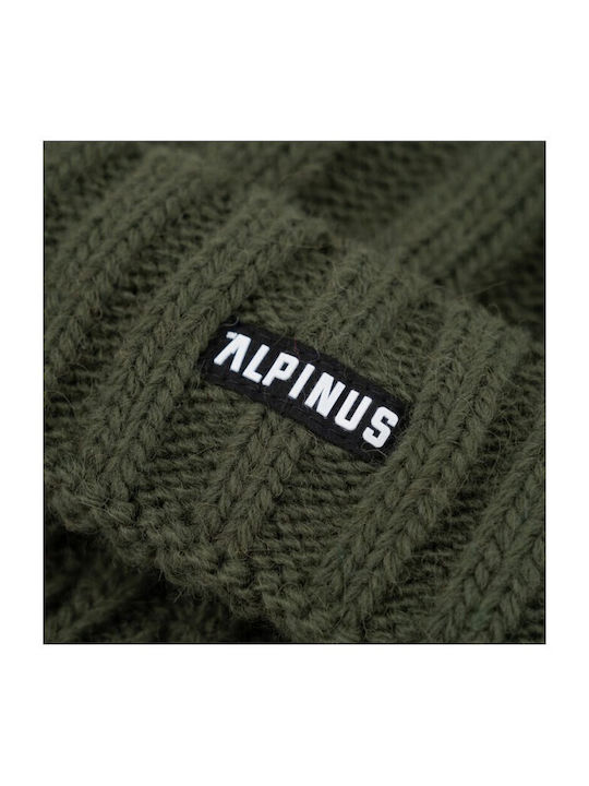 Nuorgam Beanie Beanie Knitted in Green color