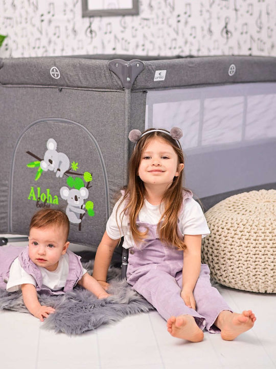 Lorelli Noemi Playpen 2 Levels with Mattress Blue Surf 127x65cm
