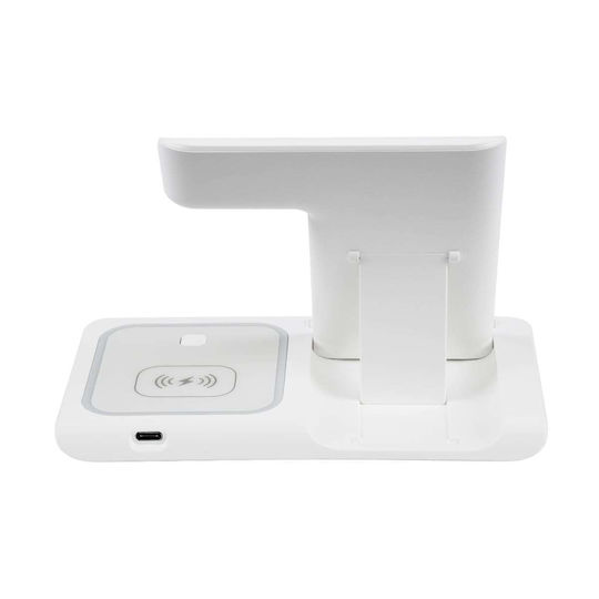 GloboStar Ασύρματος Φορτιστής (Qi Pad) 15W Λευκός (79706)