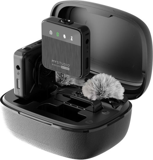 EasyPix MyStudio MIC DUO Σετ Ασύρματο Δυναμικό Μικρόφωνο Πέτου, Clip On για Φωνητικά