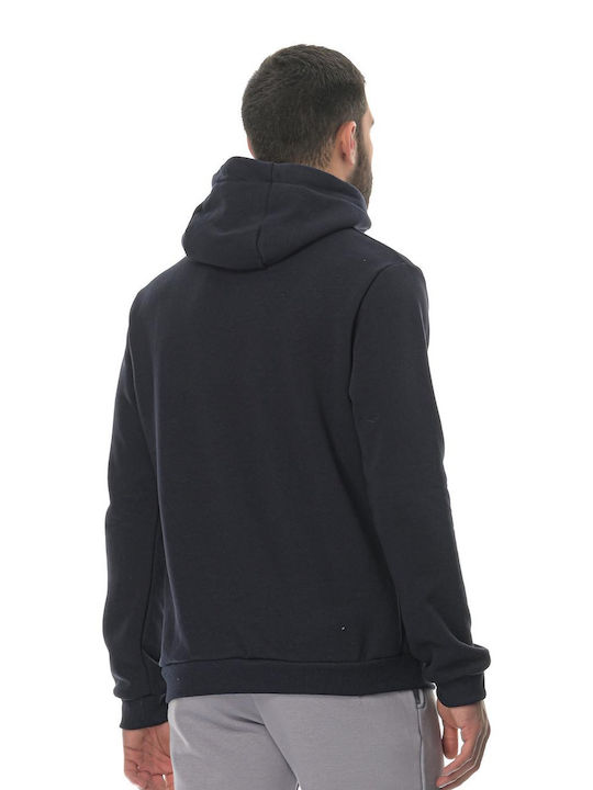 Athlos Sport Herren Sweatshirt mit Kapuze und Taschen Marineblau