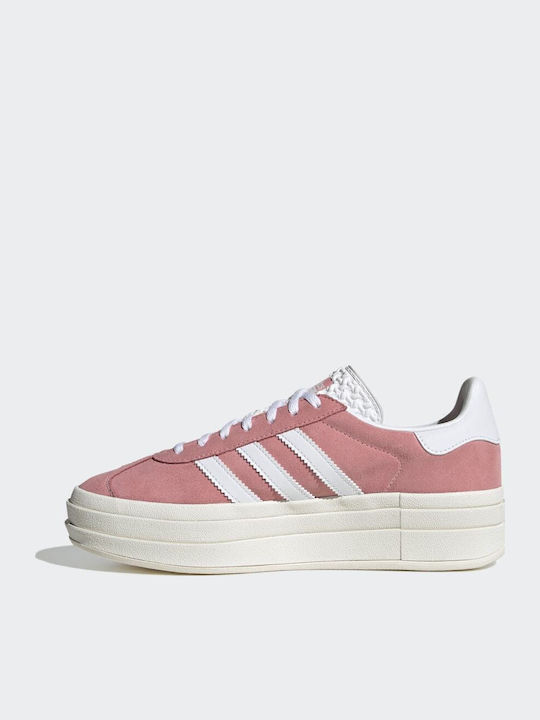 Gazelle Bold Γυναικεία Flatforms Sneakers Super Pop / Cloud White / Core White
