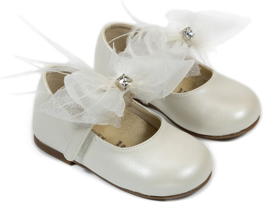 Babywalker Christening Pumps Ivory