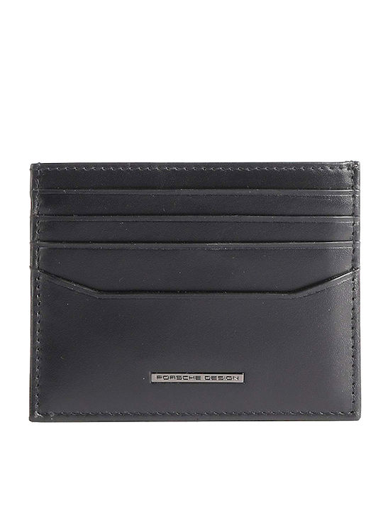 Classic Cardholder Δερμάτινο Ανδρικό Πορτοφόλι Καρτών με RFID Μαύρο