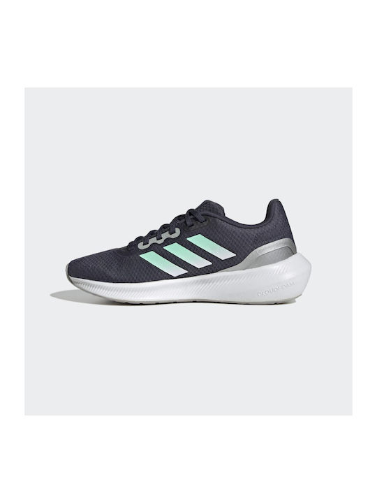 Runfalcon 3 Sport Shoes Running Shadow Navy / Pulse Mint / Silver Metallic