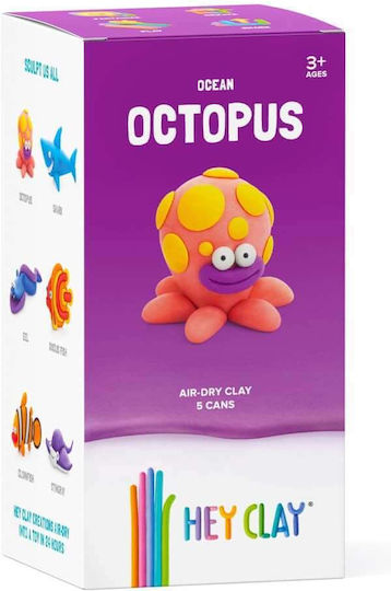 Hey Clay Claymates Ocean Octopus Children's Clay Multicolourς 275gr