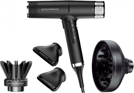 GA.MA iQ2 Ionic Professional Hair Dryer Turbo with Diffuser 2000W