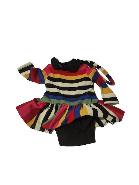 Two In A Castle Kids Dress Striped Long Sleeve Multicolour