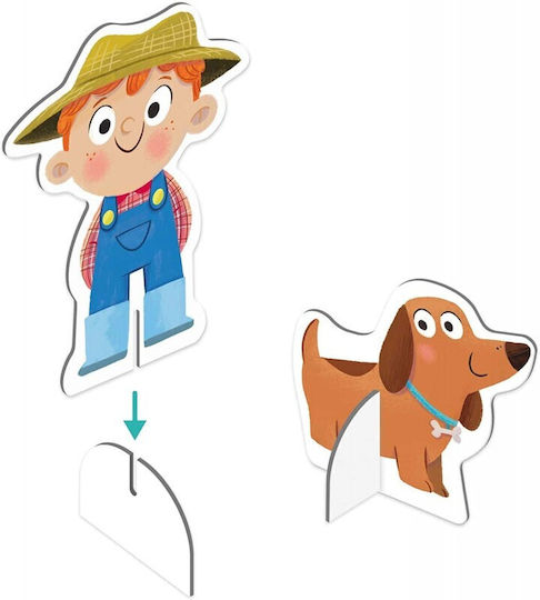 Kinderpuzzle Bauernhof für 2+ Jahre alt+ Jahre 17pcs Goula
