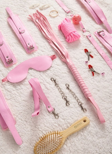 Comfort BDSM Accessories Σετ Ερωτικών Αξεσουάρ Ροζ 7τμχ