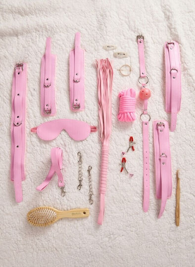 Comfort BDSM Accessories Σετ Ερωτικών Αξεσουάρ Ροζ 7τμχ