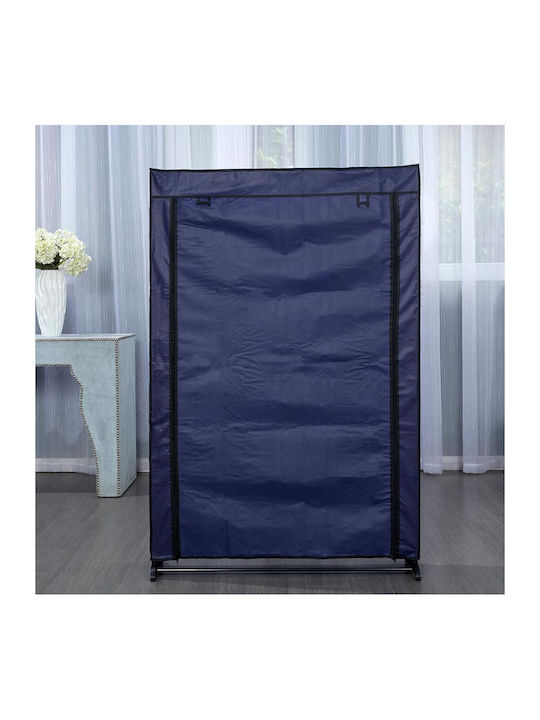 Fabric Shoe Organizer with 9 Shelves Blue 91x16x139cm