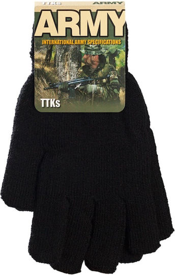 Survivors Military Gloves Knitted Military Toweling Blue in Blue Color