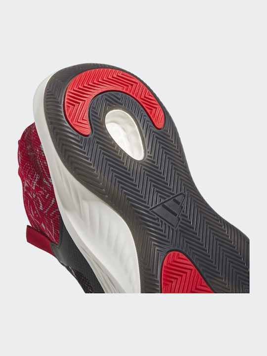 Adizero Select Ψηλά Μπασκετικά Παπούτσια Core Black / Better Scarlet / Off White