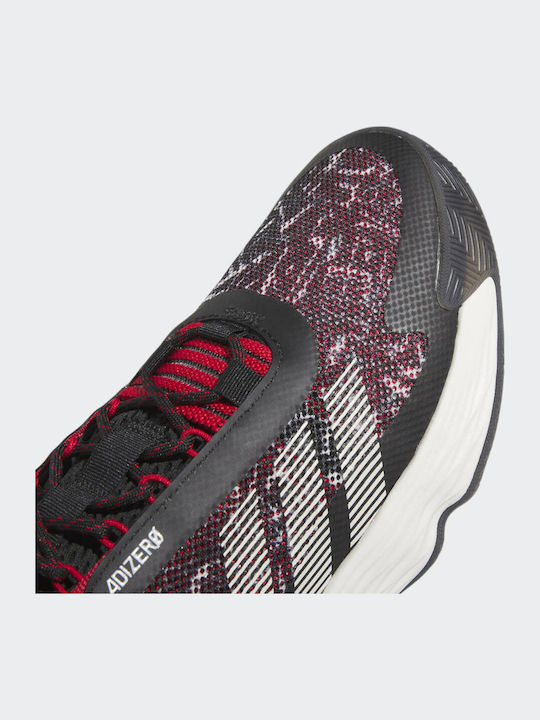 Adizero Select Ψηλά Μπασκετικά Παπούτσια Core Black / Better Scarlet / Off White