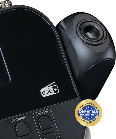 Lenco CR-615 Ceas De Masă Digital LCD Cu Ceas Deșteptător Și Radio Negru CR-615BK