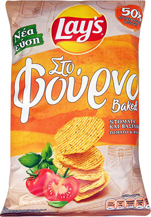 Lay's Chips με Γεύση Tomato & Basil 105gr