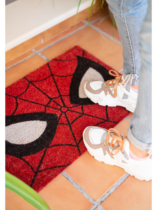 Grupo Erik Entrance Mat made of Coir with Anti-slip Backing Spiderman Red 40x60cm