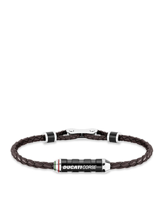 Ducati Dinamica Men's Leather Bracelet Ducati Dinamica Men's Leather Bracelet