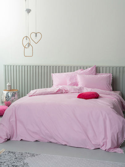 Palamaiki Duvet Cover Cotton Queen 230x240 Pon Pon Lilac