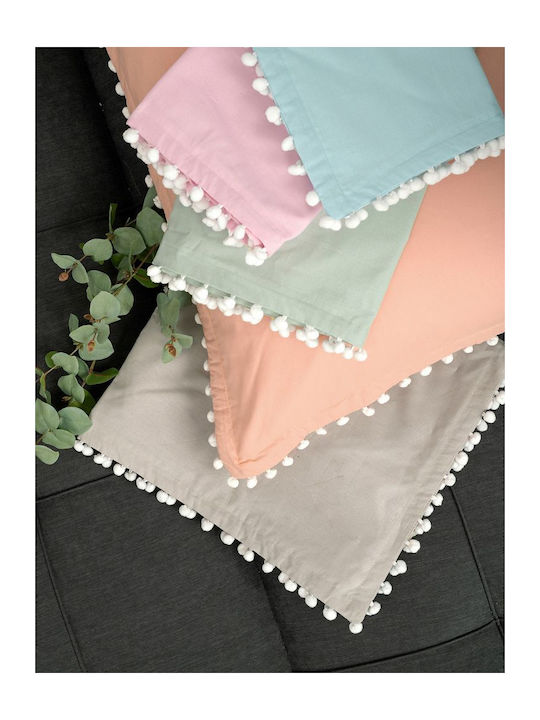 Palamaiki Husă de Pilotă Bumbac Single 170x240 Pon Pon Rose