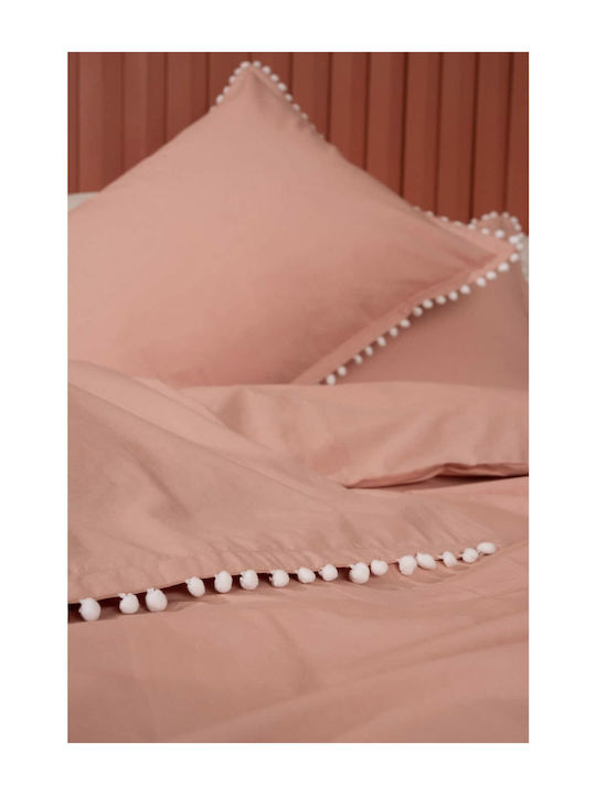 Palamaiki Husă de Pilotă Bumbac Single 170x240 Pon Pon Rose