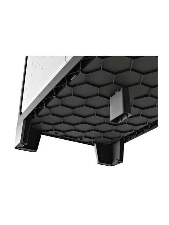 Double-leaf Excellence Low Outdoor Cabinet from Polypropylene with Locking Capability with 2 Shelves 65x45x97 cm