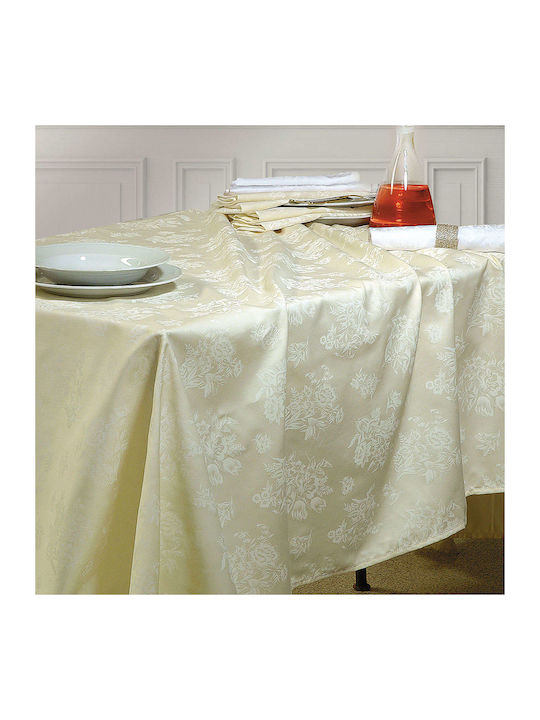 Rythmos Jasmine Cotton Tablecloth Εκρού 140x180cm