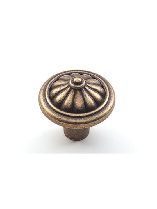 Viobrass Vintage Metallic Furniture Knob 2478 Bronze Ø32mm