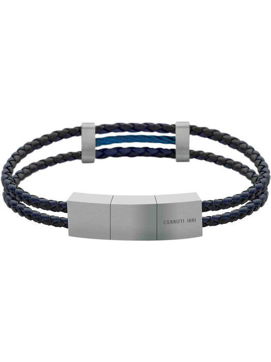 Cerruti Ανδρικό Βραχιόλι Strings από Δέρμα